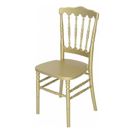 Atlas Commercial Products Gold Resin Napoleon Chair with UV Protection RNC4-GLD